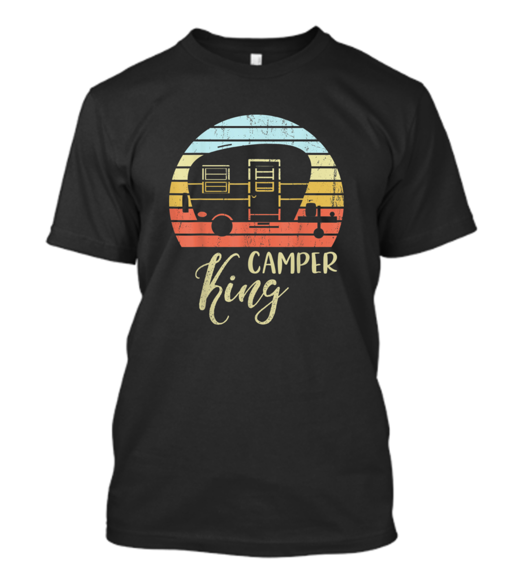 Camper King Classy Sassy Smart Assy Retro Sunset Matching Couple T-Shirt