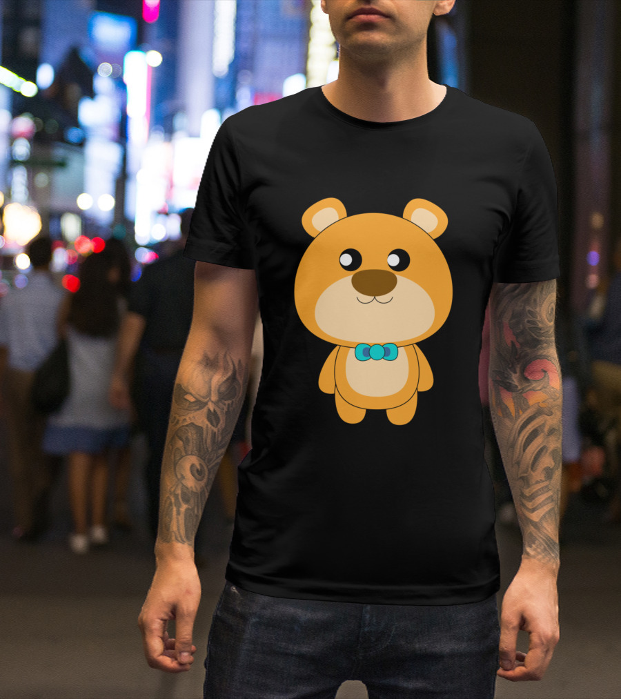 Cute Bear With Bow Tie T-Shirt