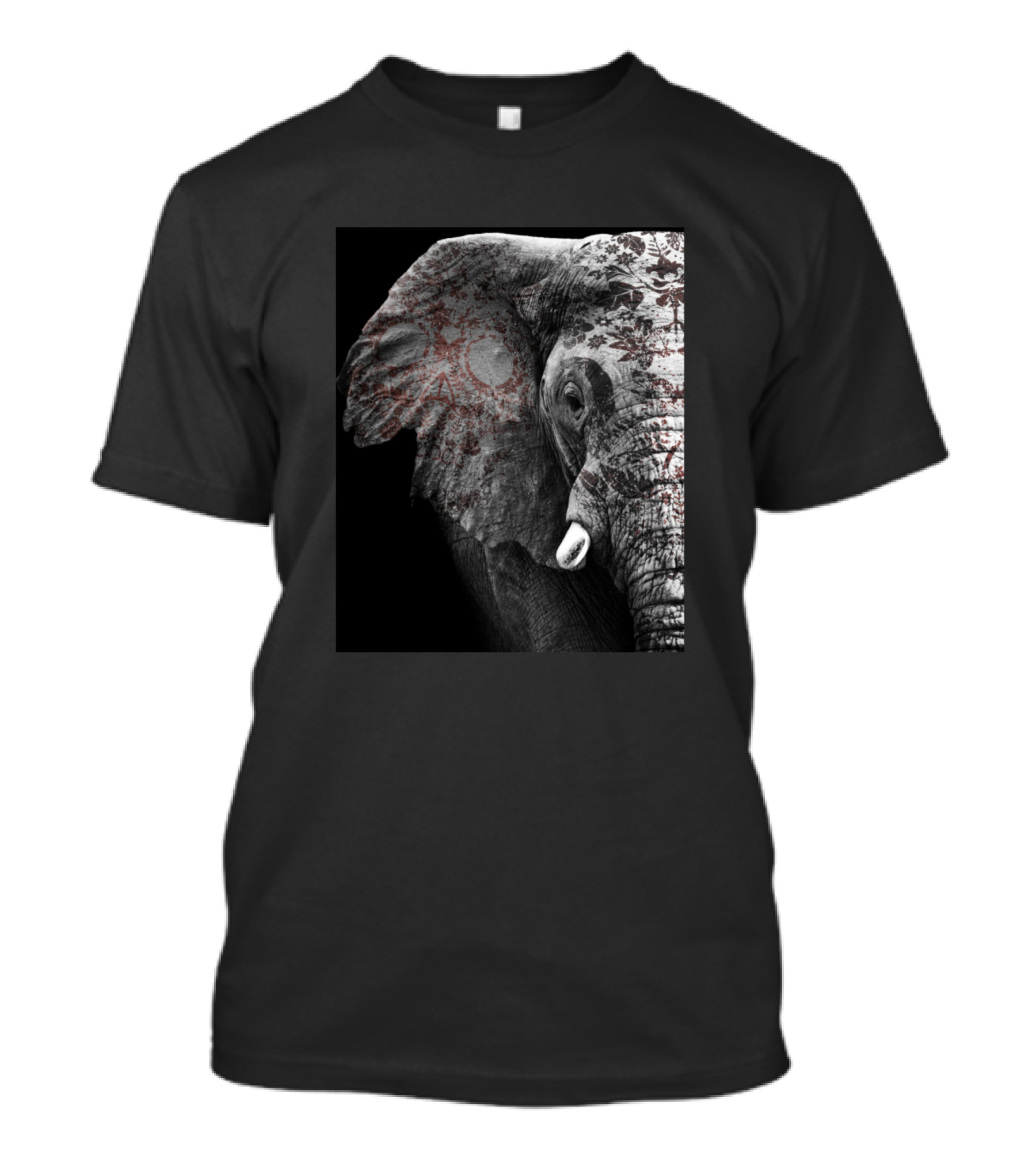Day Of Dead Magnificent Tattooed Elephant T-Shirt