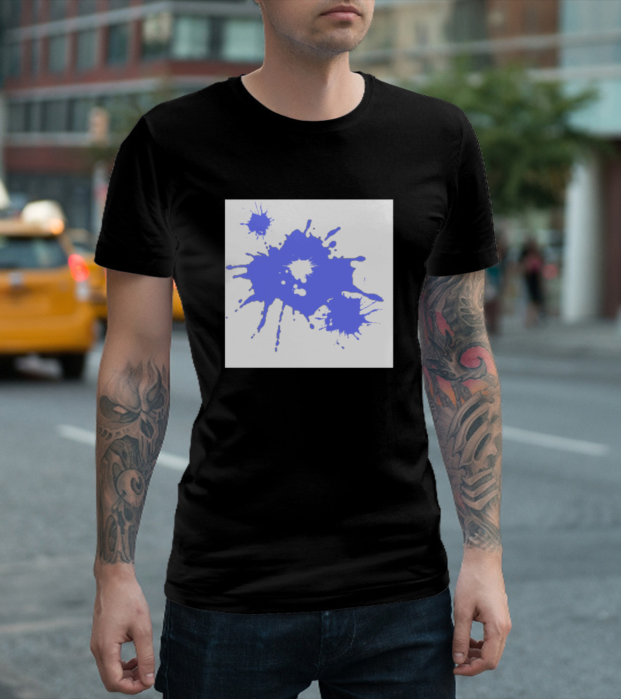 Baby Blue Paint Splash T-Shirt