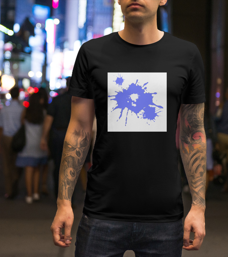 Baby Blue Paint Splash T-Shirt