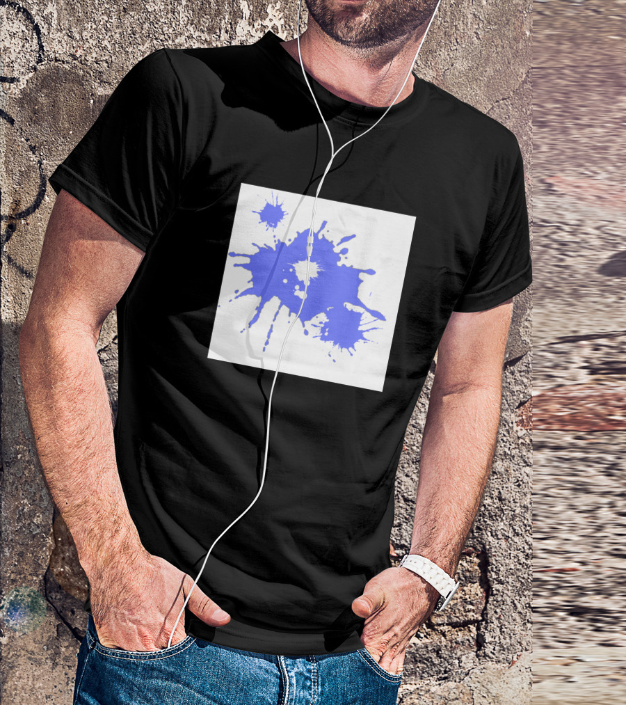 Baby Blue Paint Splash T-Shirt