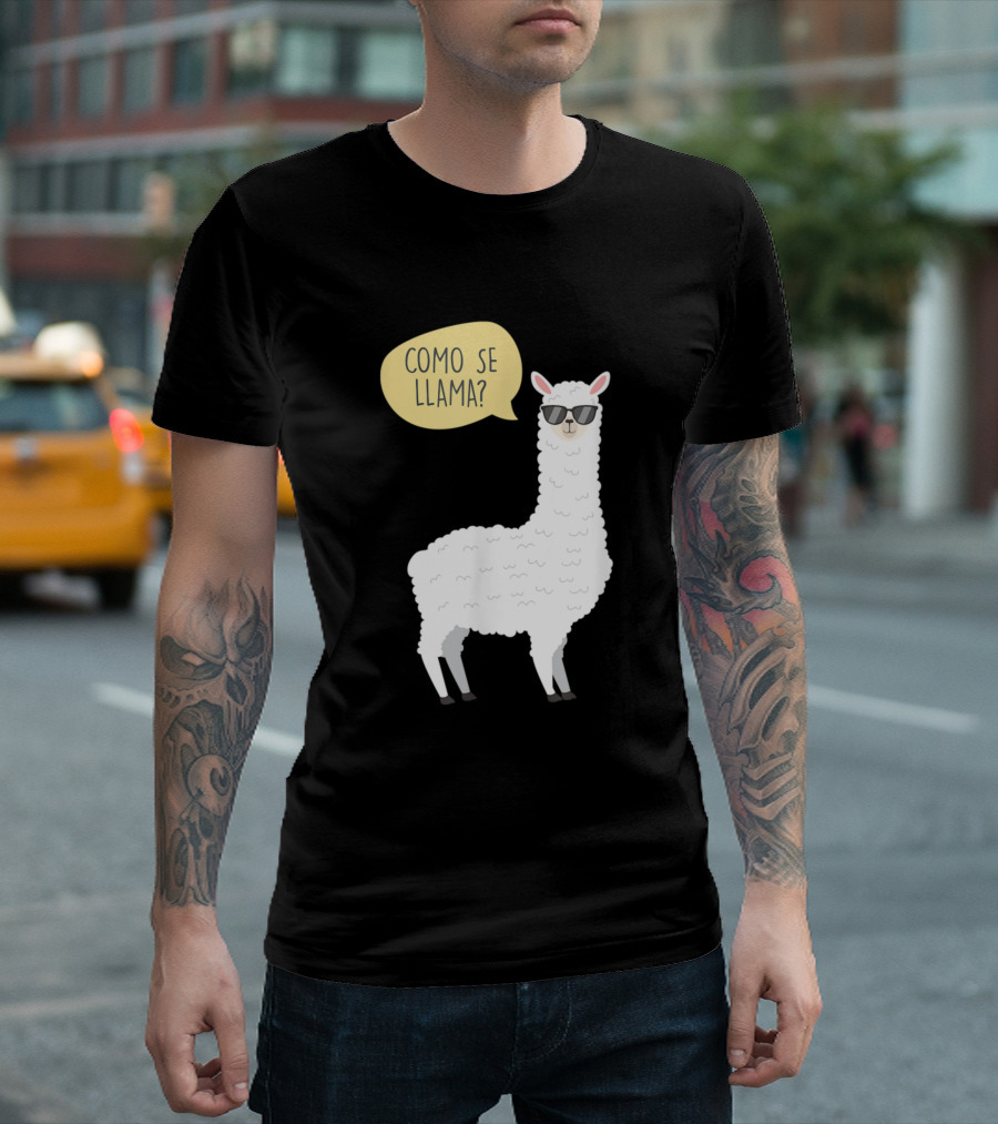 Como Se Llama Funny Alpaca Lover Idea T-Shirt