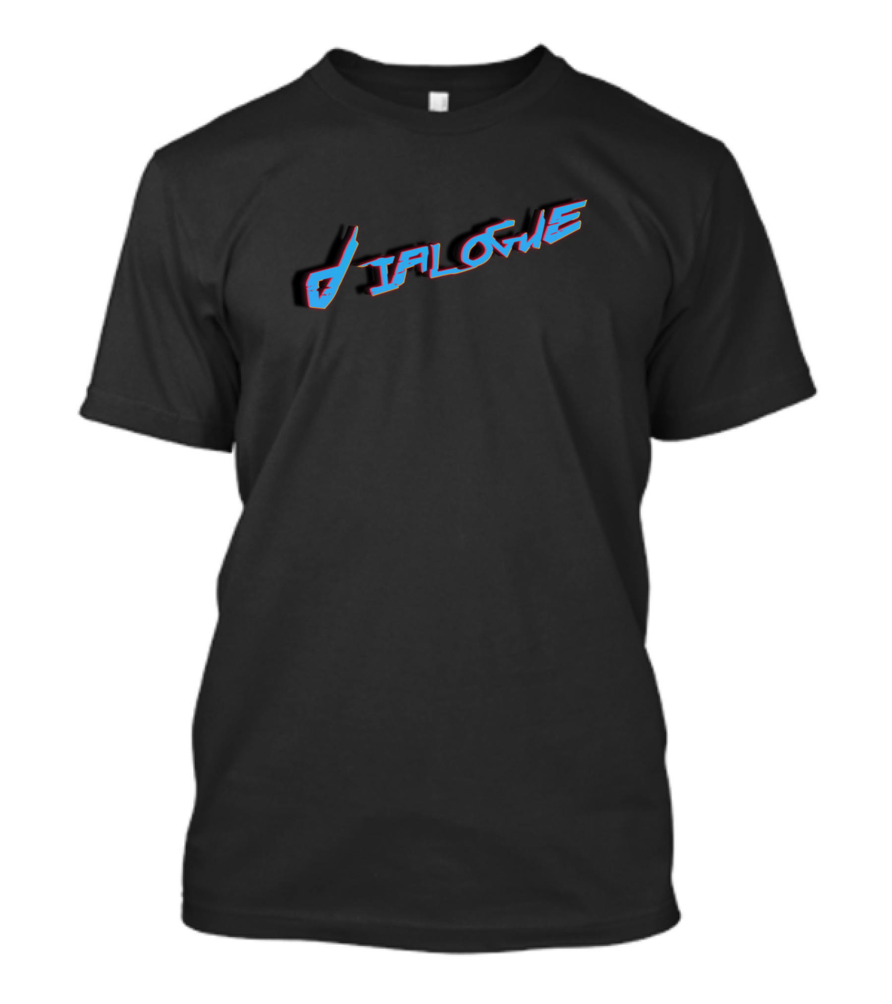 Dialogue Retro Neon Aesthetic Text T-Shirt