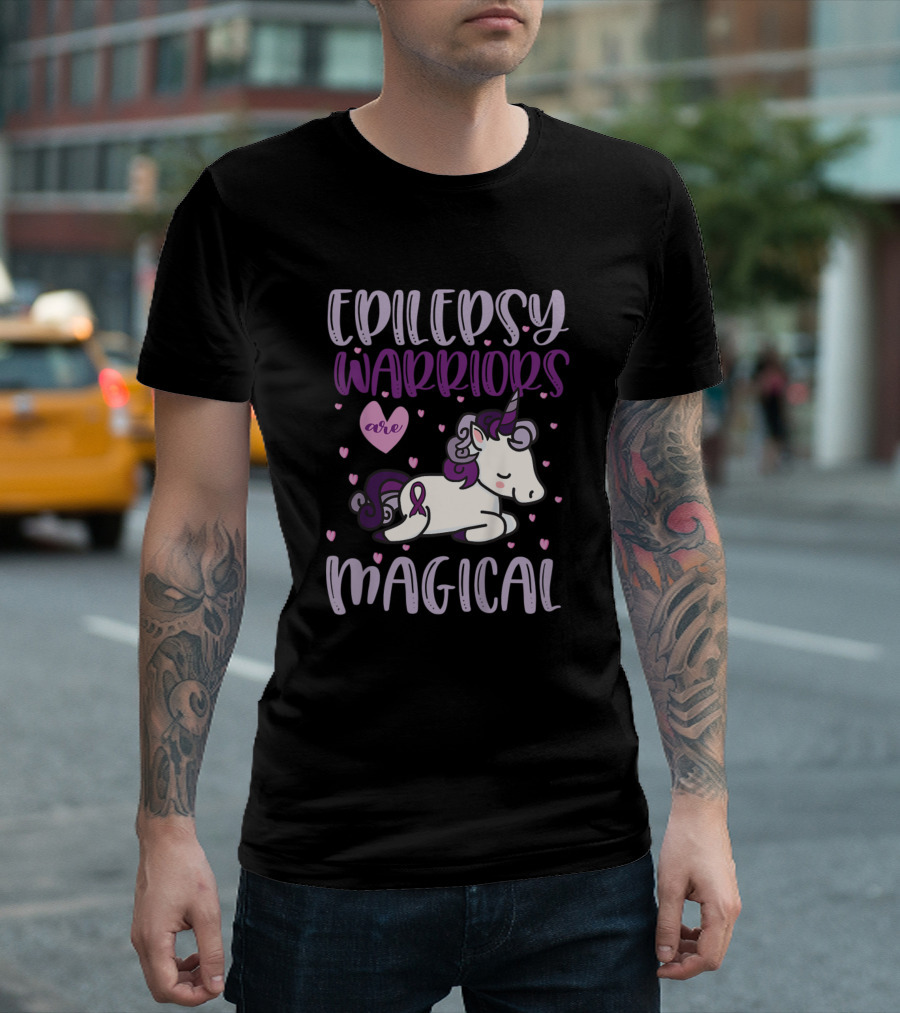 Epilepsy Warriors Are Magical Unicorn T-Shirt
