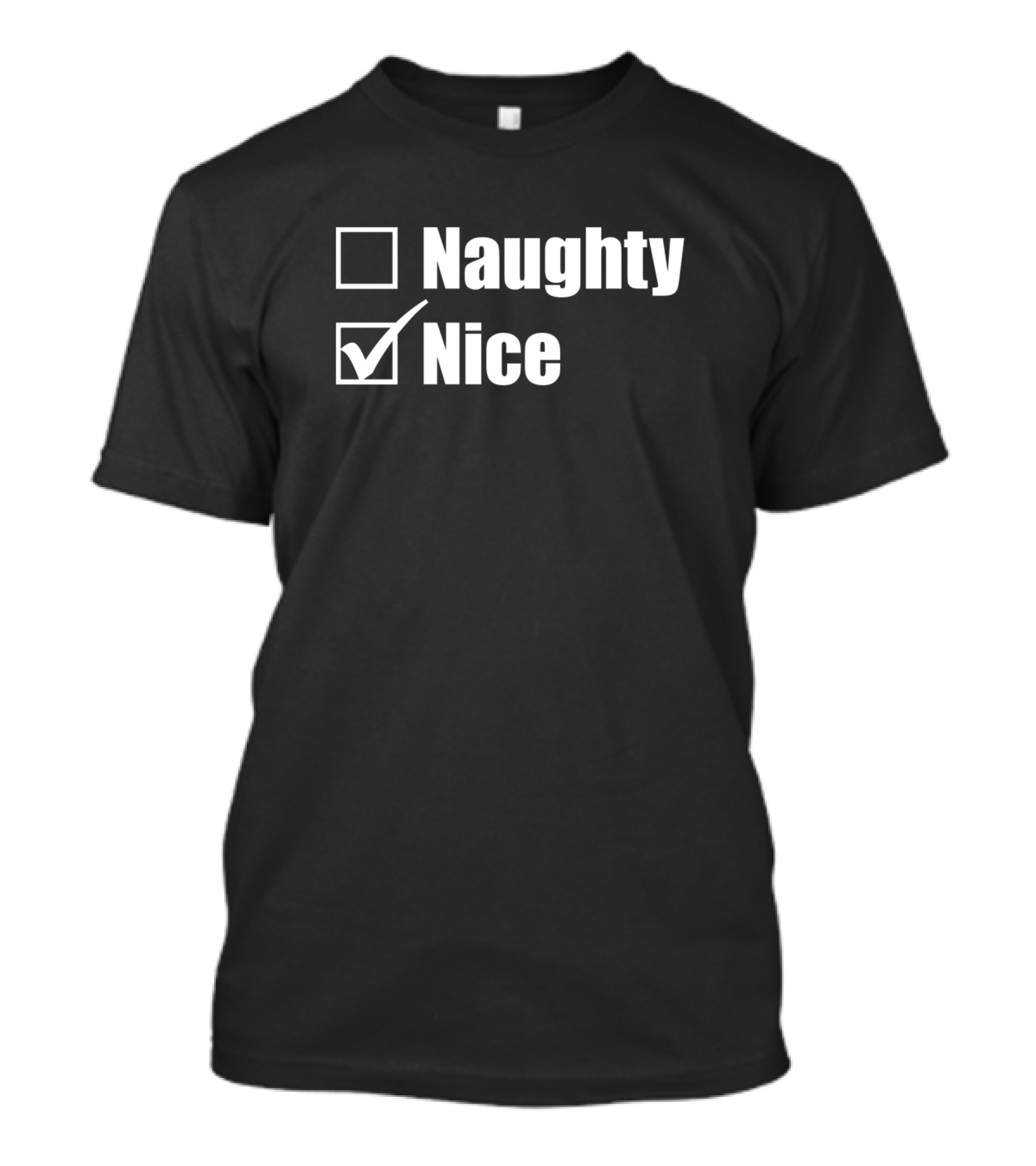 Naughty Or Nice Checklist Christmas Humor T-Shirt