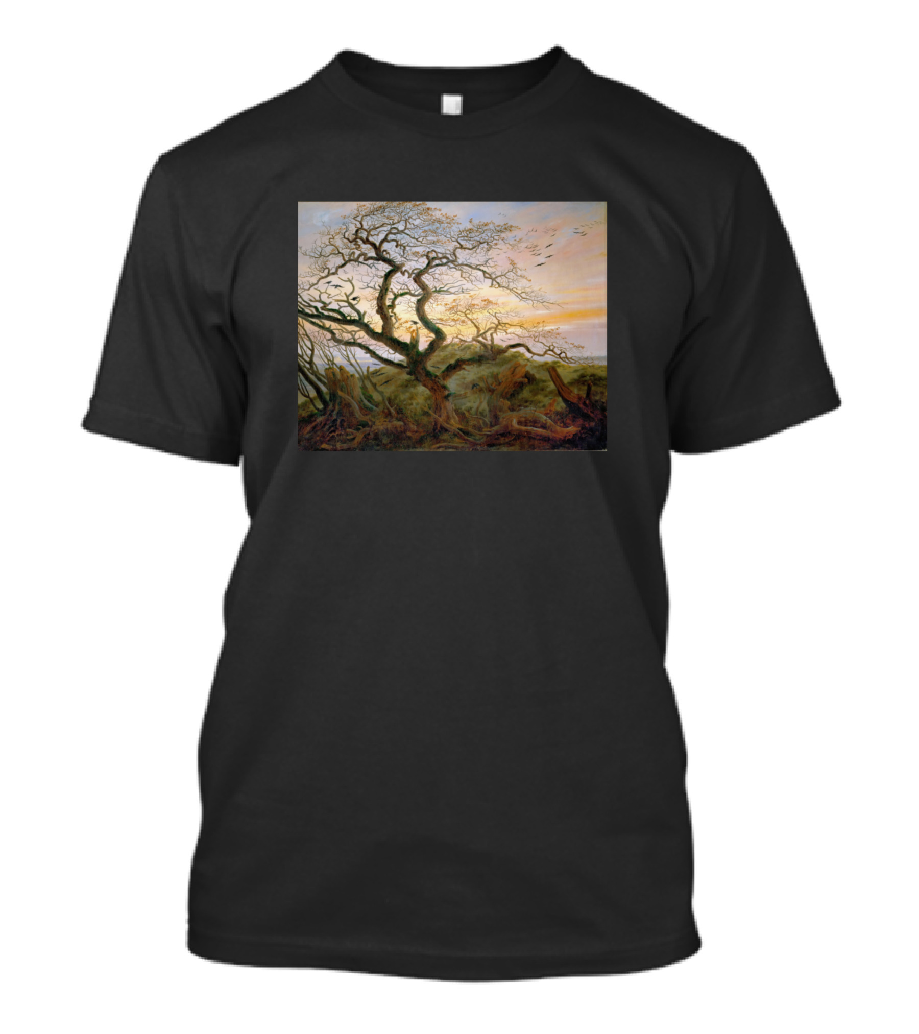 Caspar David Friedrich The Tree Of Crows Landscape T-Shirt