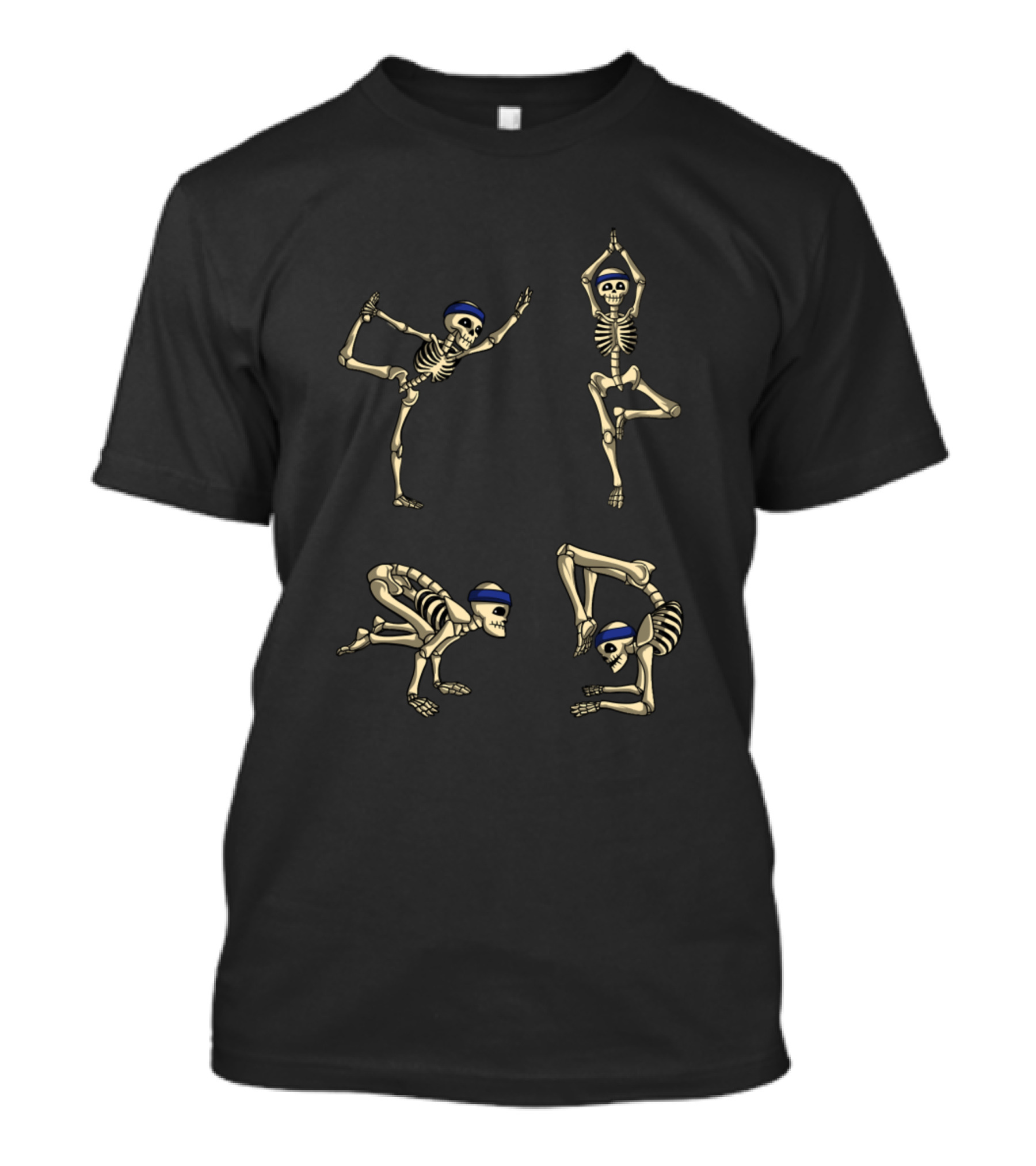 Yoga Skeleton Namaste Meditate Pose Collection T-Shirt