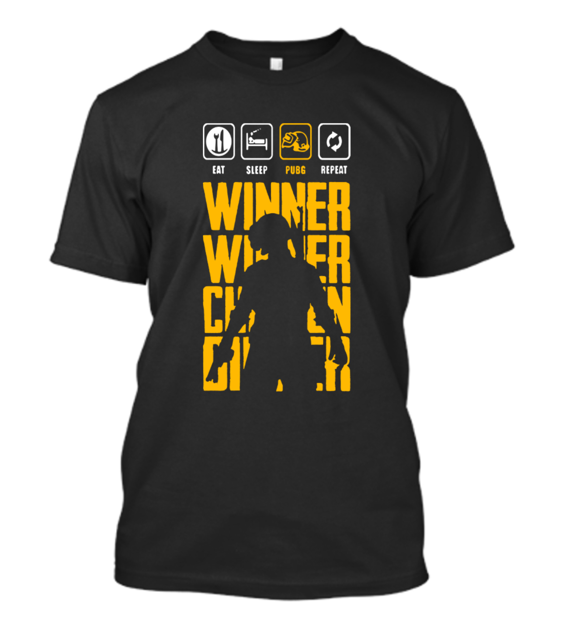 Eat Sleep PUBG Repeat Winner Winner Chicken Dinner T-Shirt