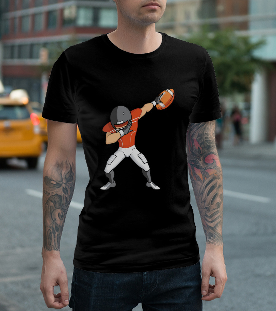 Footballer Dabbing Funny Dab Boy American Football T-Shirt