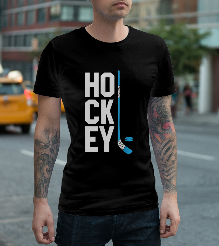 Hockey Player Son Ice Hockey Stick Puck T-Shirt