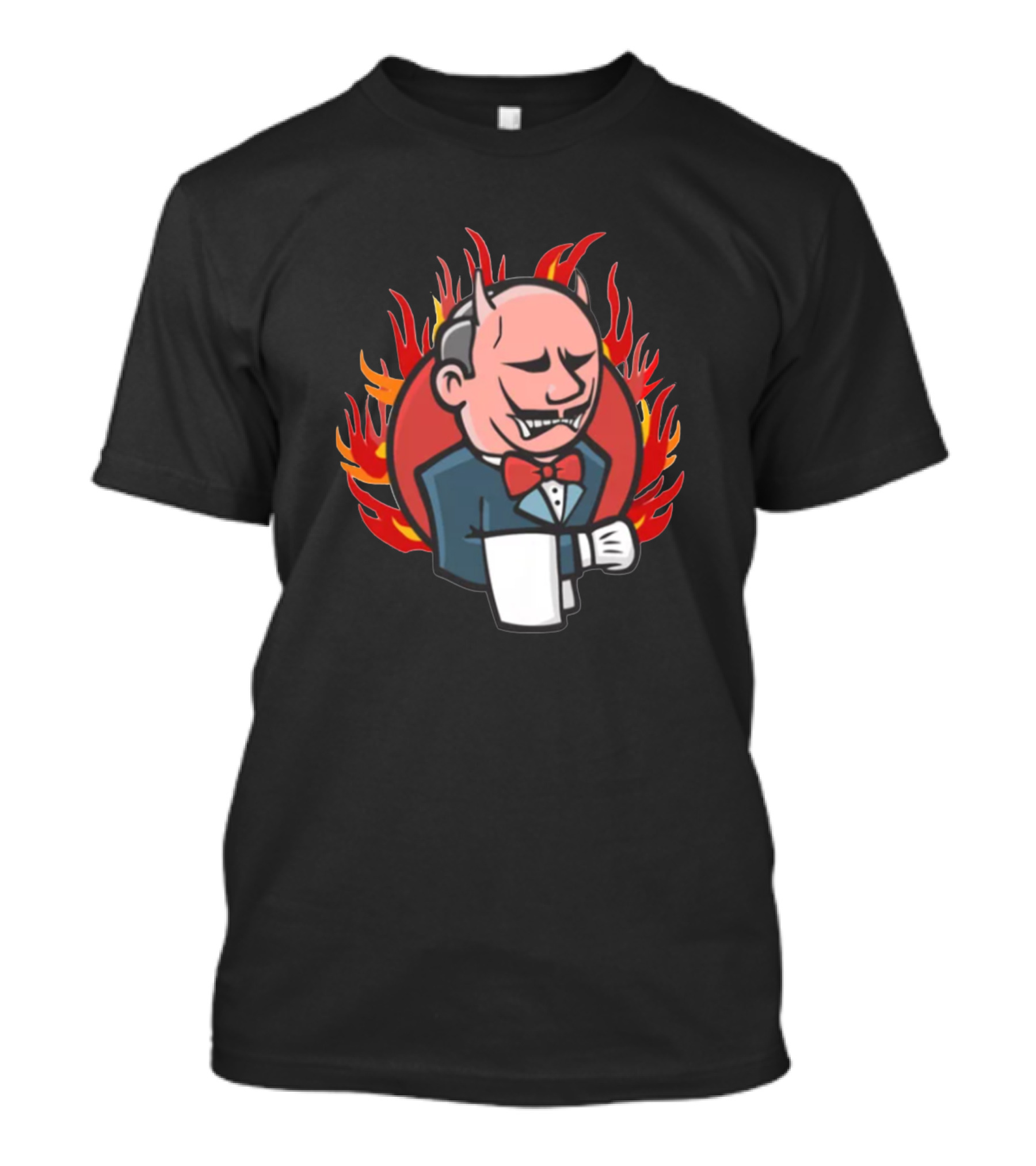 Jenkins Devil Butler Surrounded By Flames T-Shirt