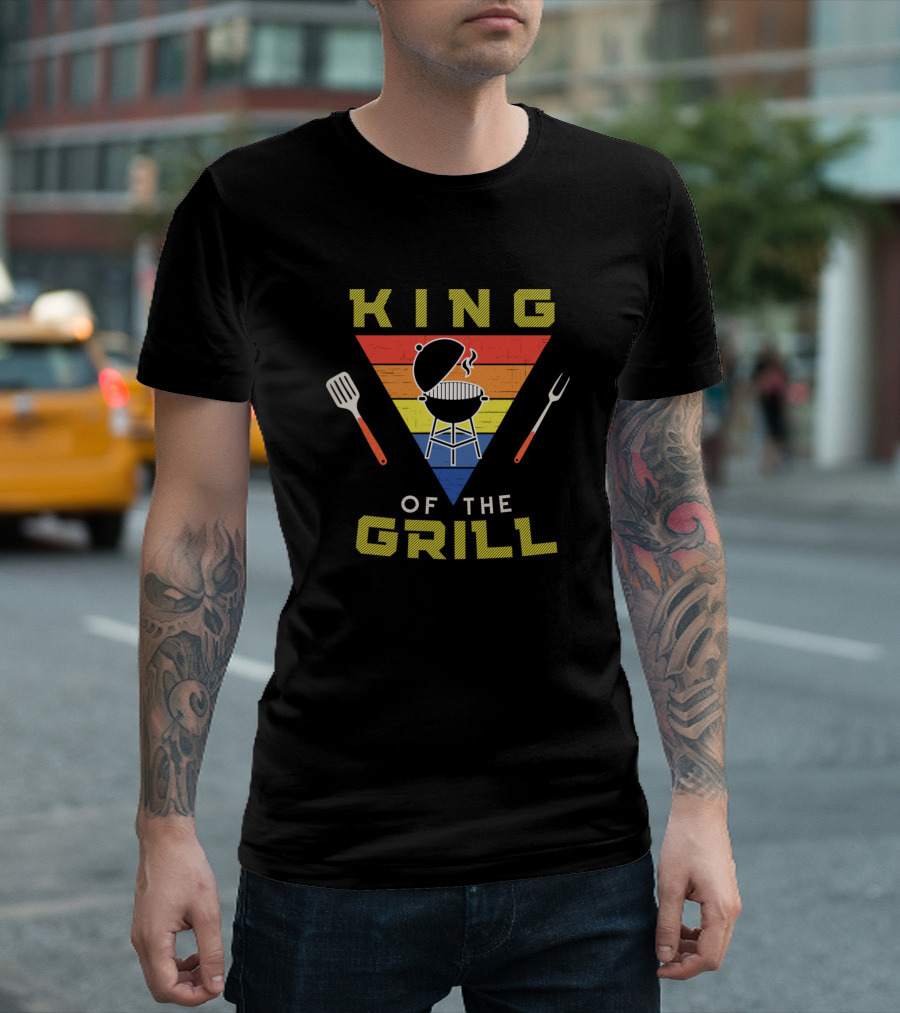 King Of The Grill BBQ Spatula Fork Vintage T-Shirt