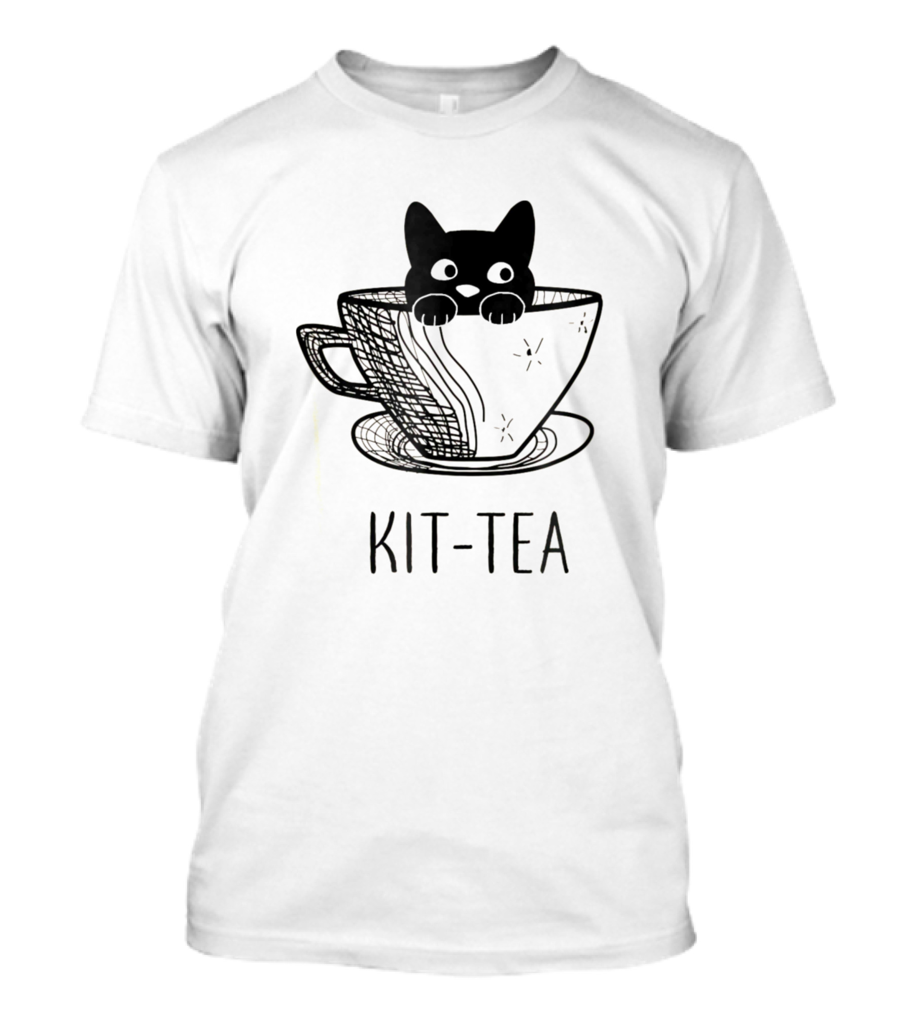 Kit Tea Funny Cat Lover Cup T-Shirt