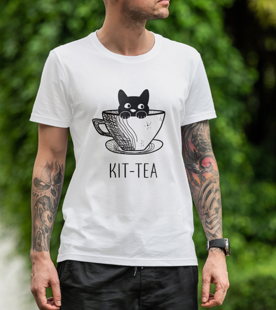 Kit Tea Funny Cat Lover Cup T-Shirt