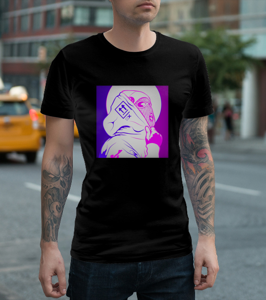 Max Tech Mask Urban Purple Neon T-Shirt
