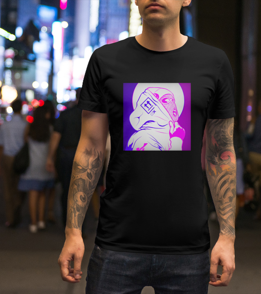 Max Tech Mask Urban Purple Neon T-Shirt