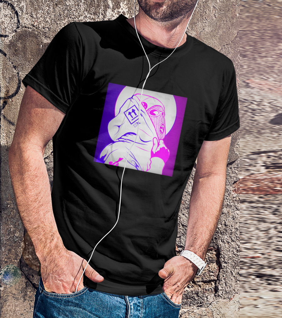 Max Tech Mask Urban Purple Neon T-Shirt