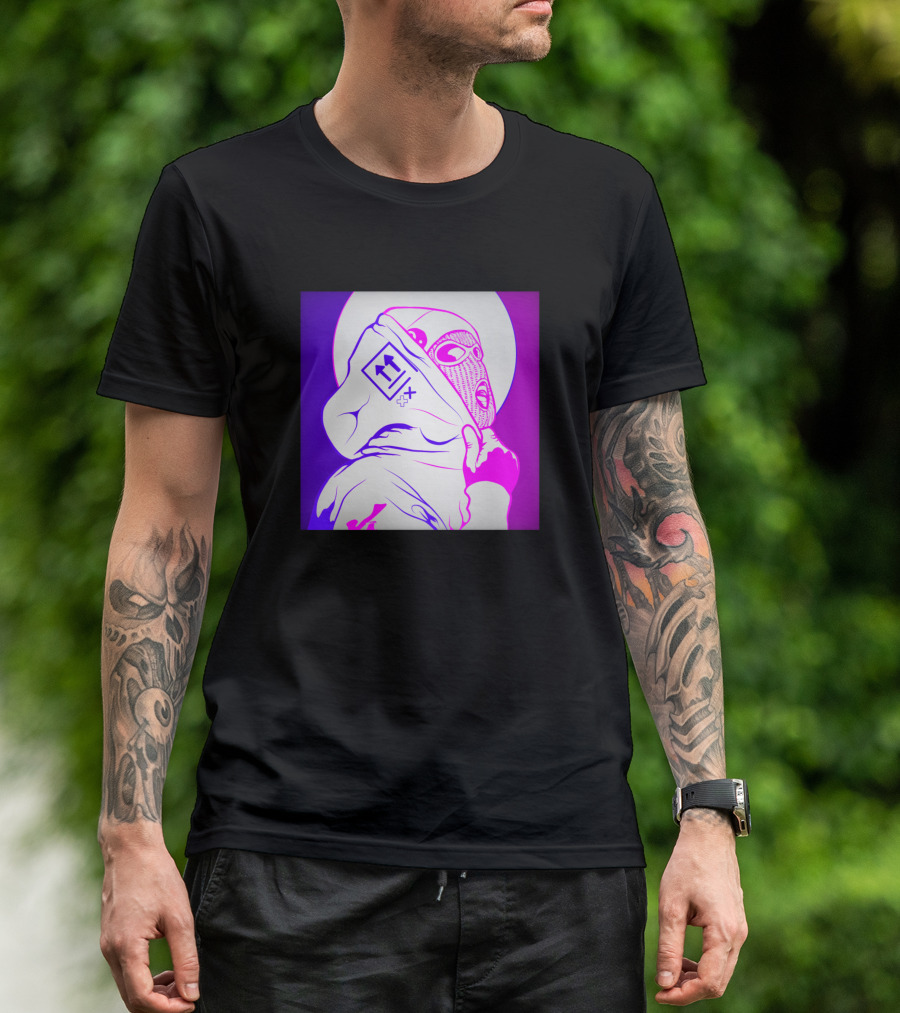 Max Tech Mask Urban Purple Neon T-Shirt