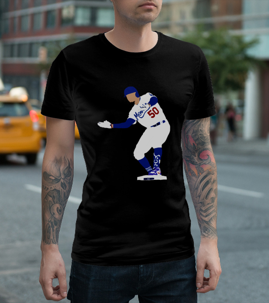 Mookie Betts 50 Baseball Celebration Dodgers T-Shirt