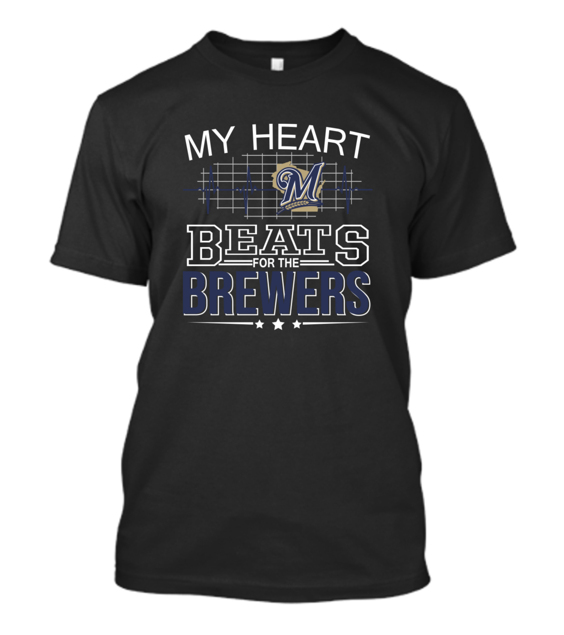 My Heart Beats For The Milwaukee Brewers T-Shirt