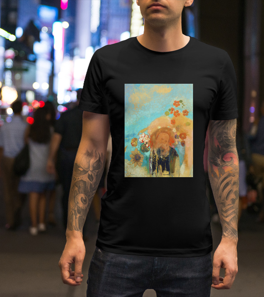 Odilon Redon Evocation Of Roussel Floral Dreamscape By Odilon Redon T-Shirt