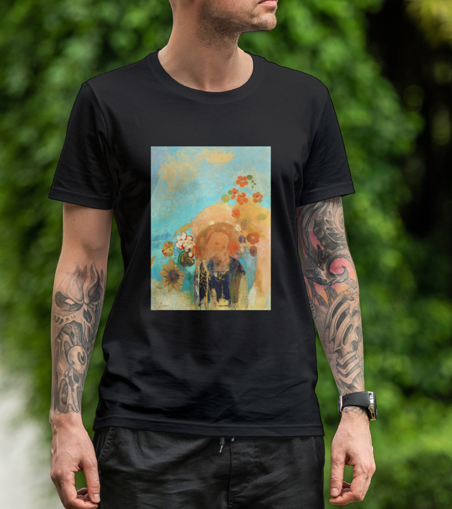 Odilon Redon Evocation Of Roussel Floral Dreamscape By Odilon Redon T-Shirt