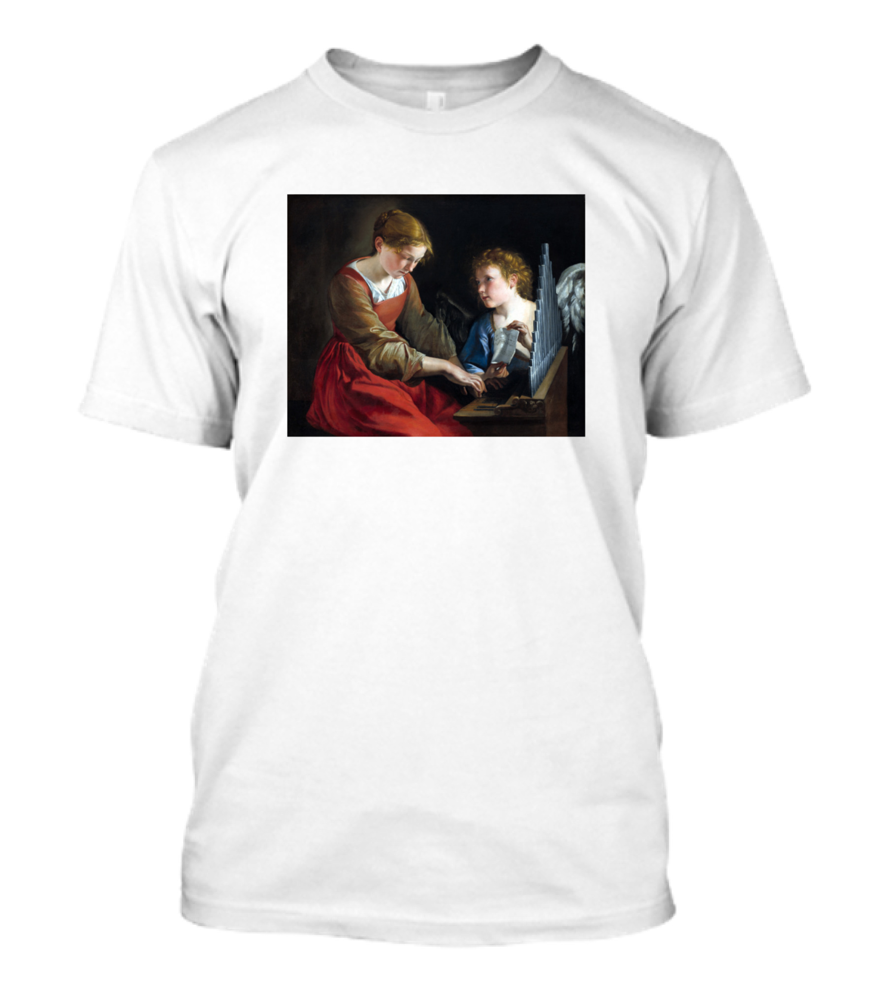Orazio Gentileschi Giovanni Lanfranco Saint Cecilia With Angel T-Shirt