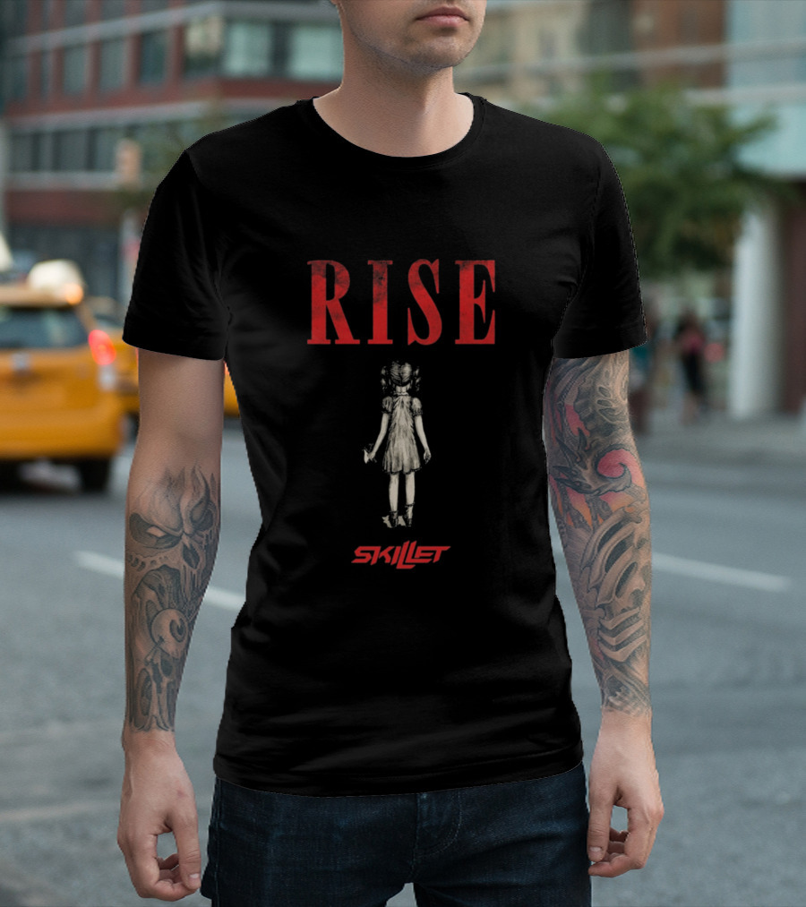 Rise Skillet Album Cover Vintage Girl T-Shirt