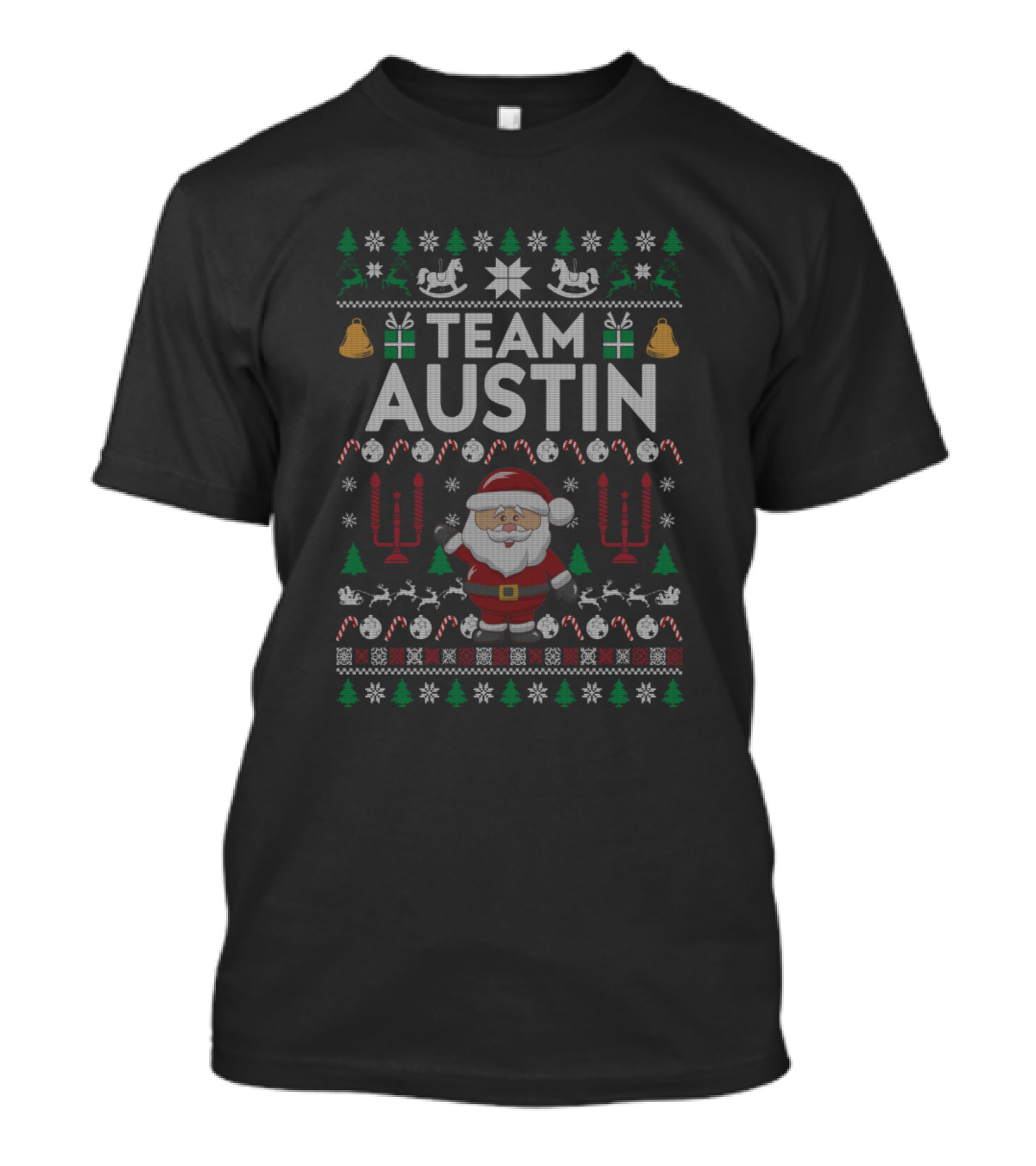 Team Austin Santa Christmas T-Shirt