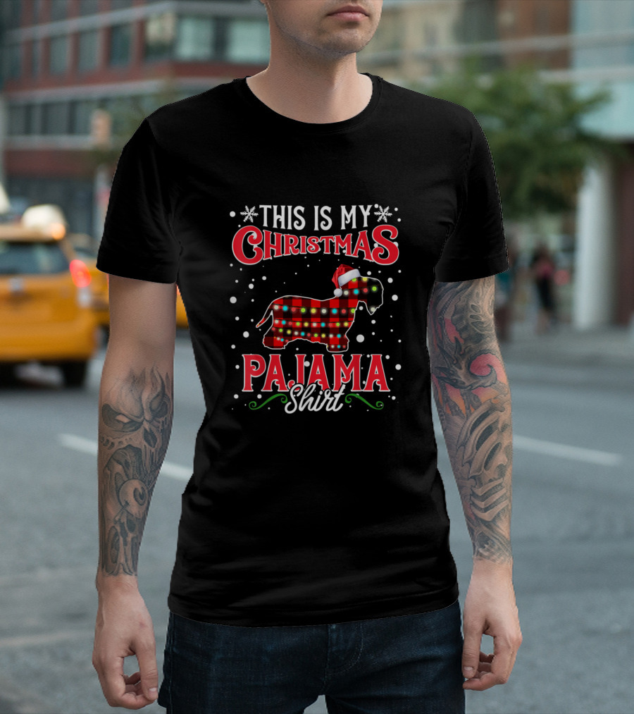 This Is My Christmas Pajama Shirt Cesky Terrier T-Shirt