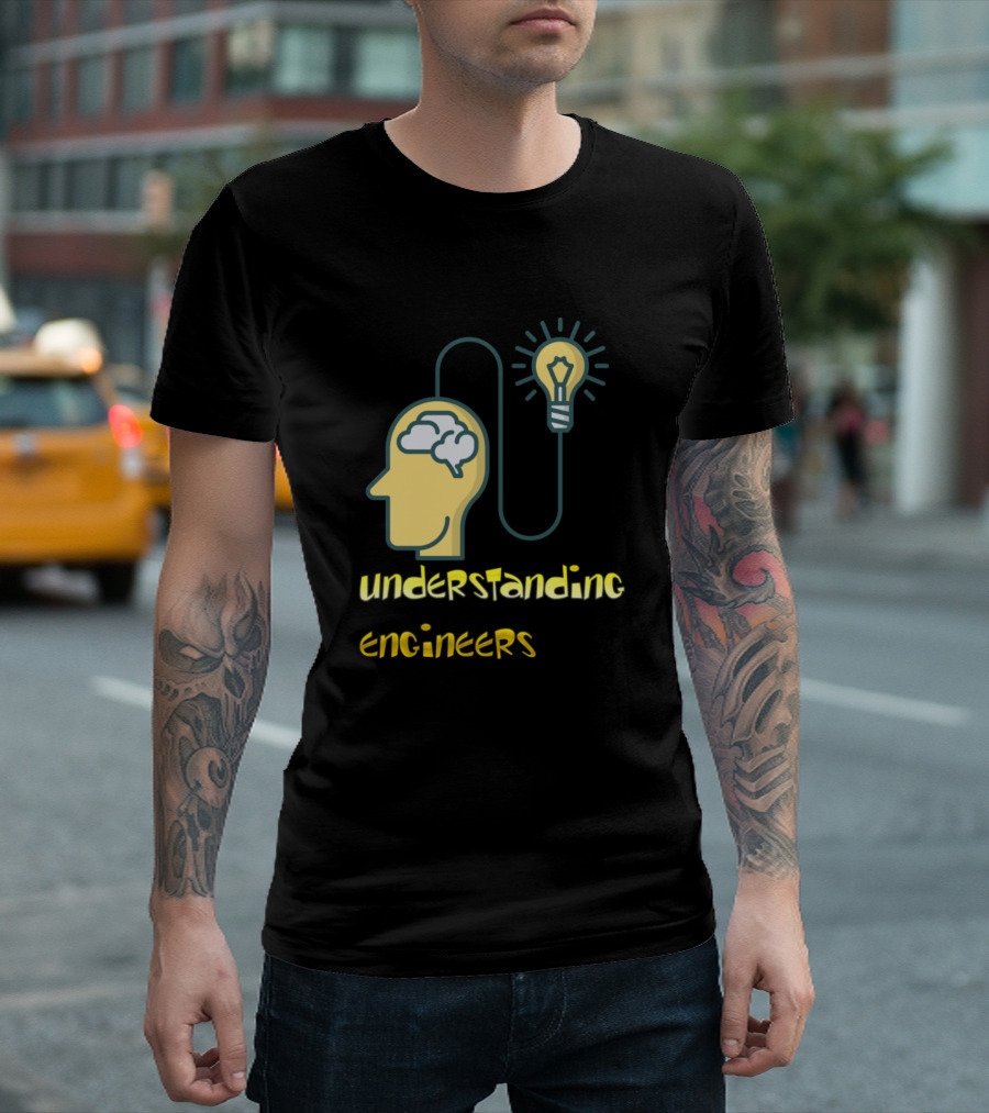 Understanding Engineers Brain and Lightbulb Connection T-Shirt