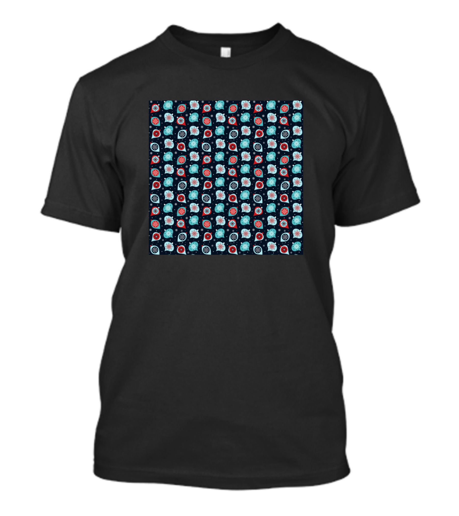 Vintage Christmas Baubles And Snowflakes T-Shirt