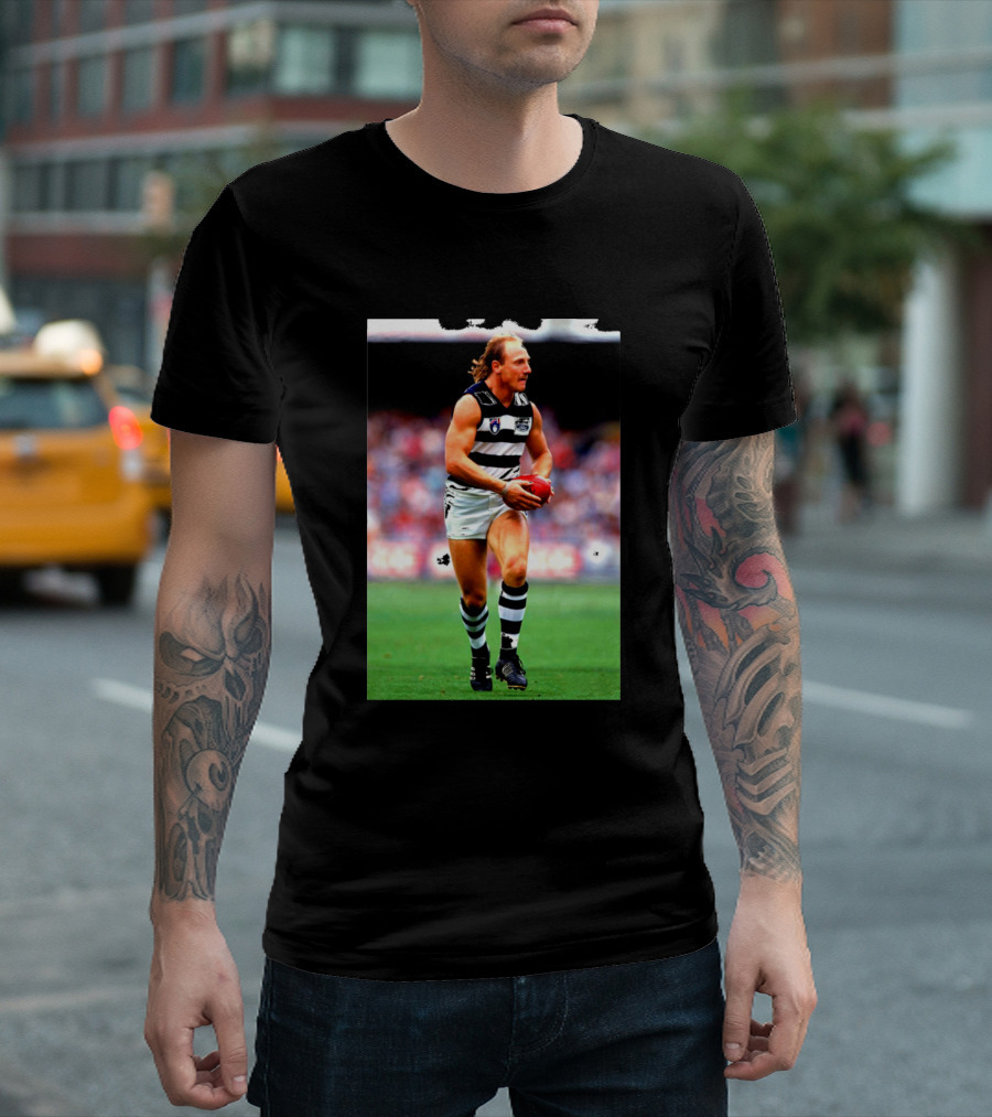 Geelong Ablett Ball Carry Football Legend T-Shirt