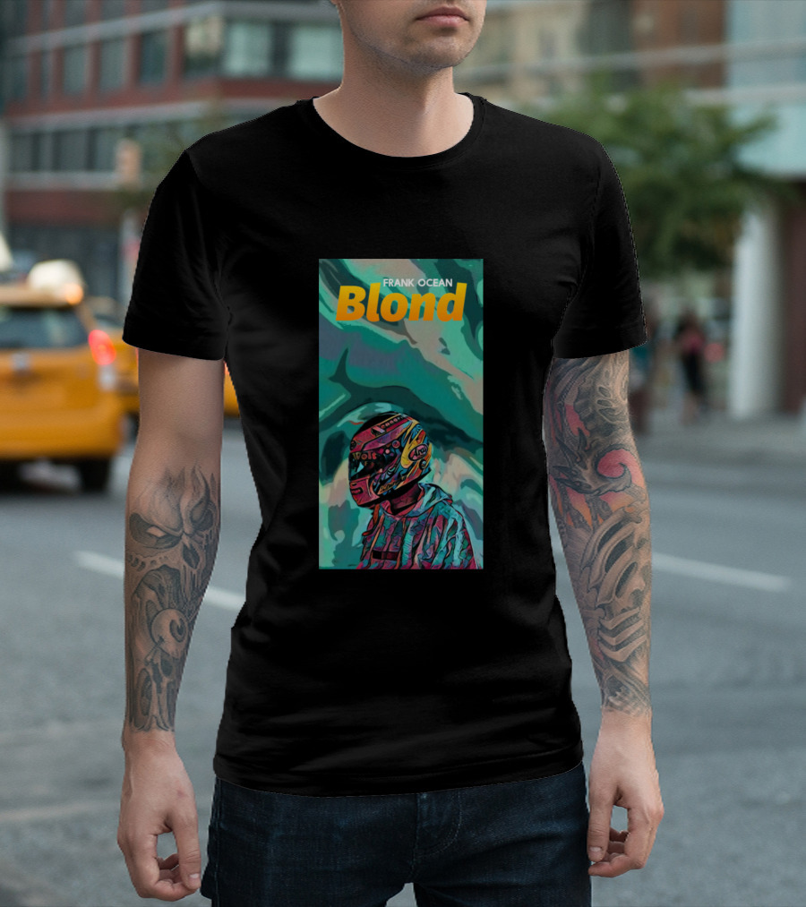 Frank Ocean Blond Racing Helmet T-Shirt