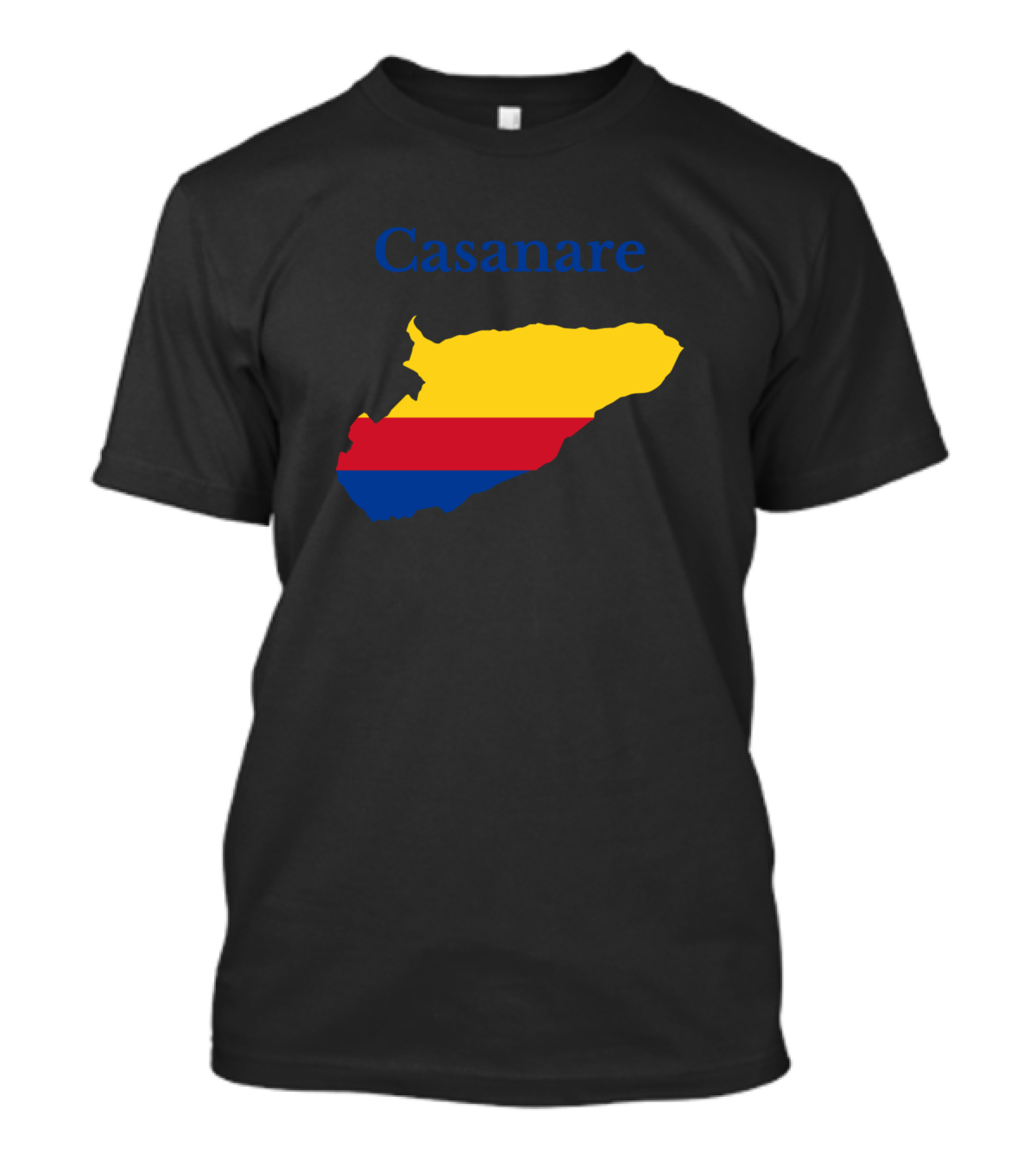 Casanare Colombia Map With Colombian Flag Colors T-Shirt