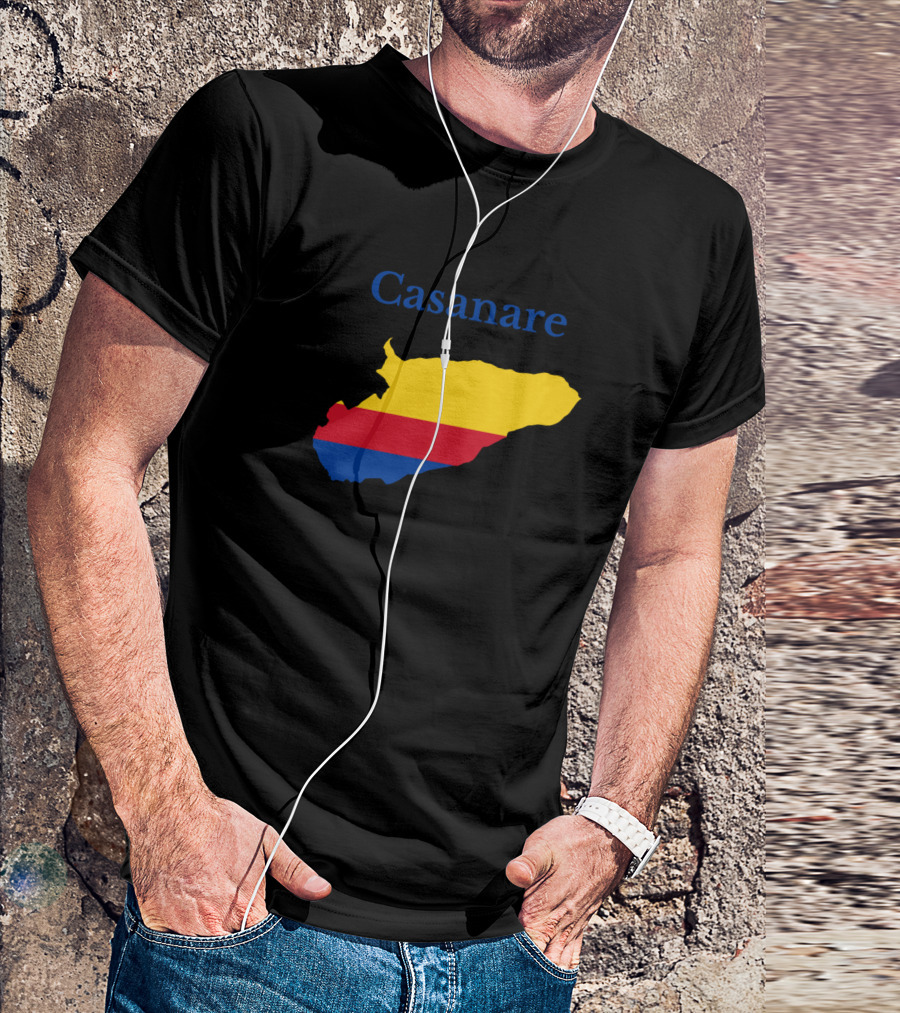 Casanare Colombia Map With Colombian Flag Colors T-Shirt