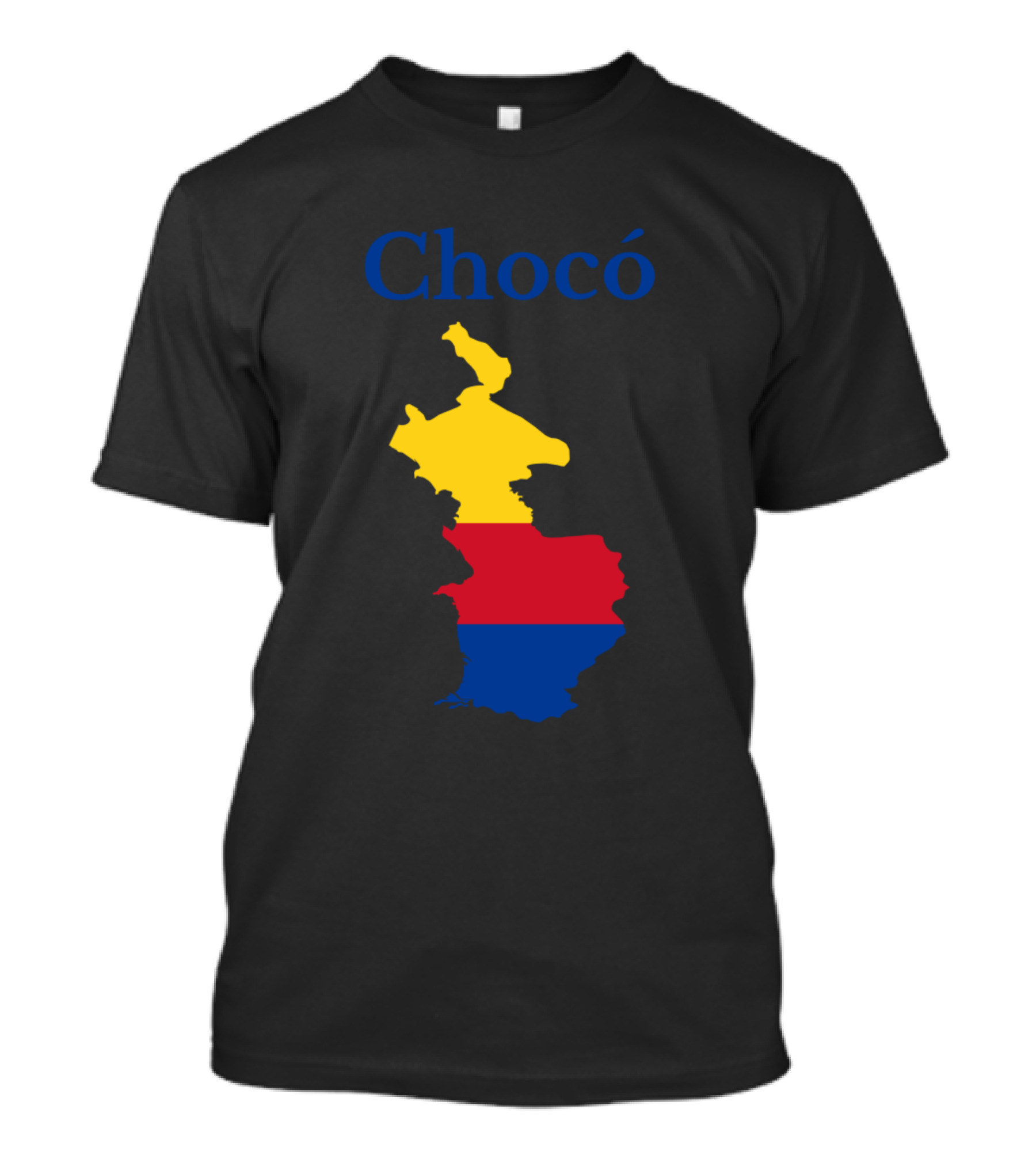 Chocó Colombia Map With National Colors T-Shirt