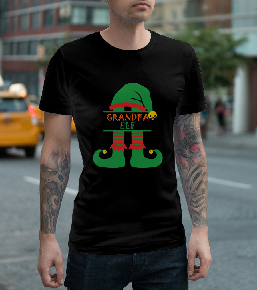 Grandpa Elf Christmas T-Shirt