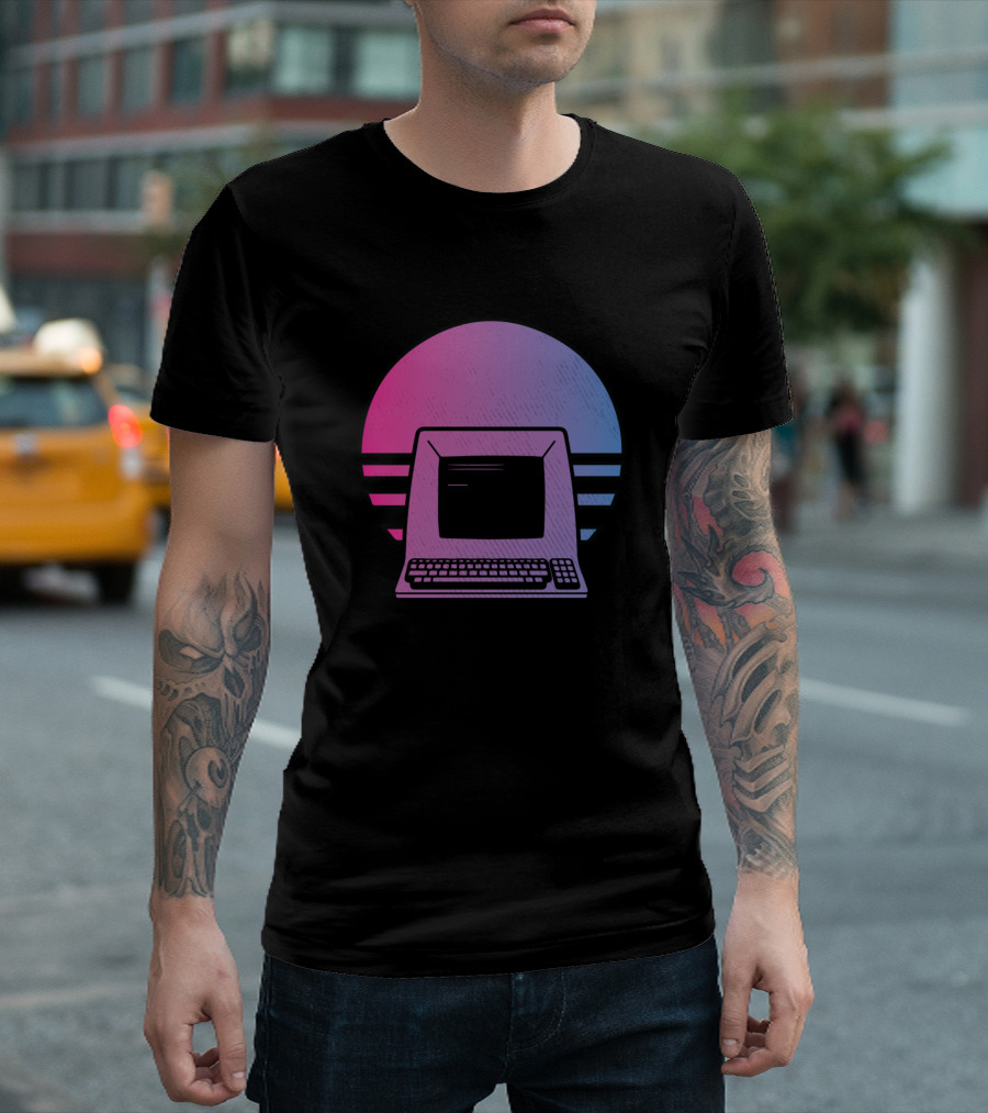 Retro Computer Nerd Vintage Vibes T-Shirt