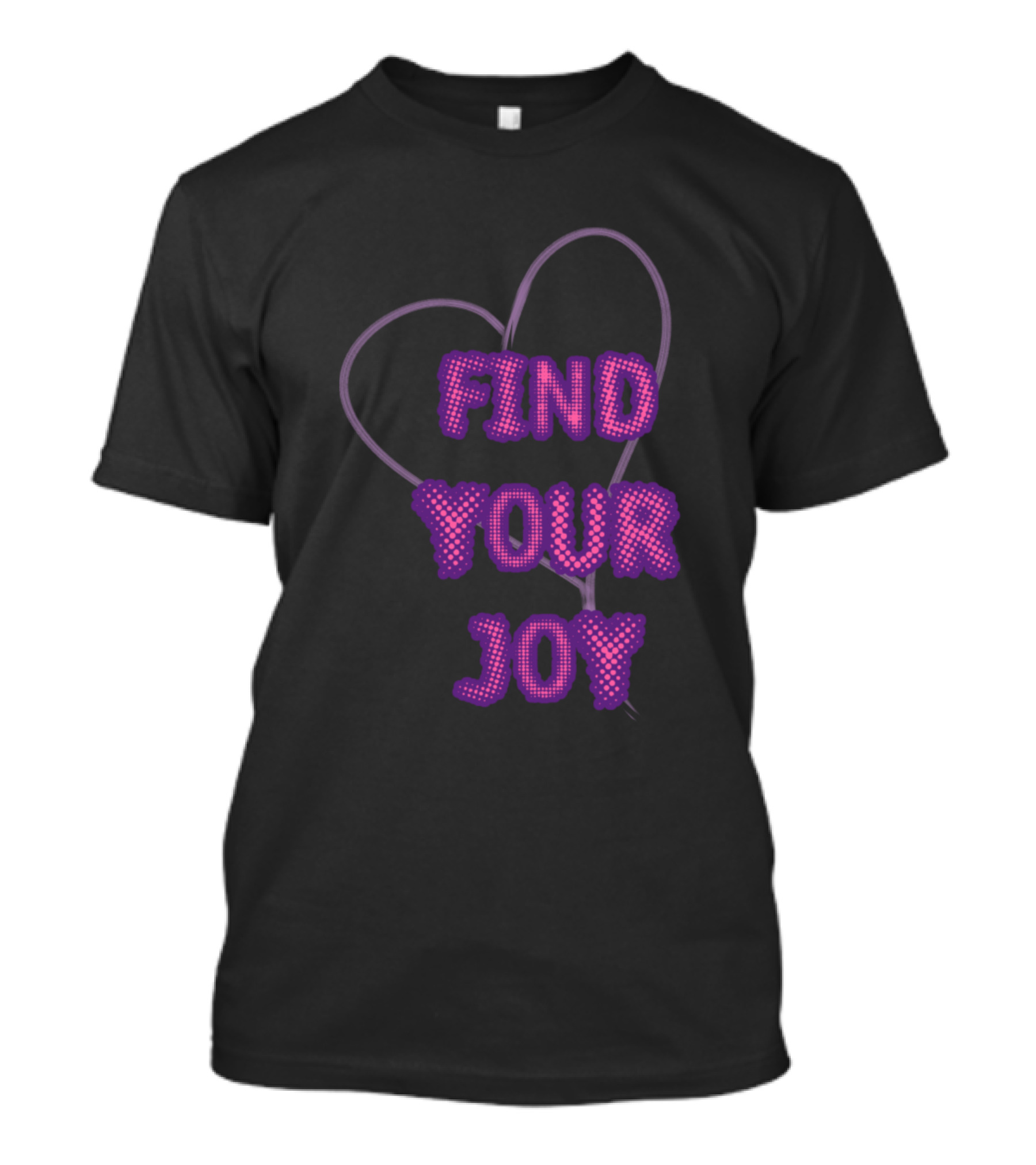 Find Your Joy Heart Neon T-Shirt