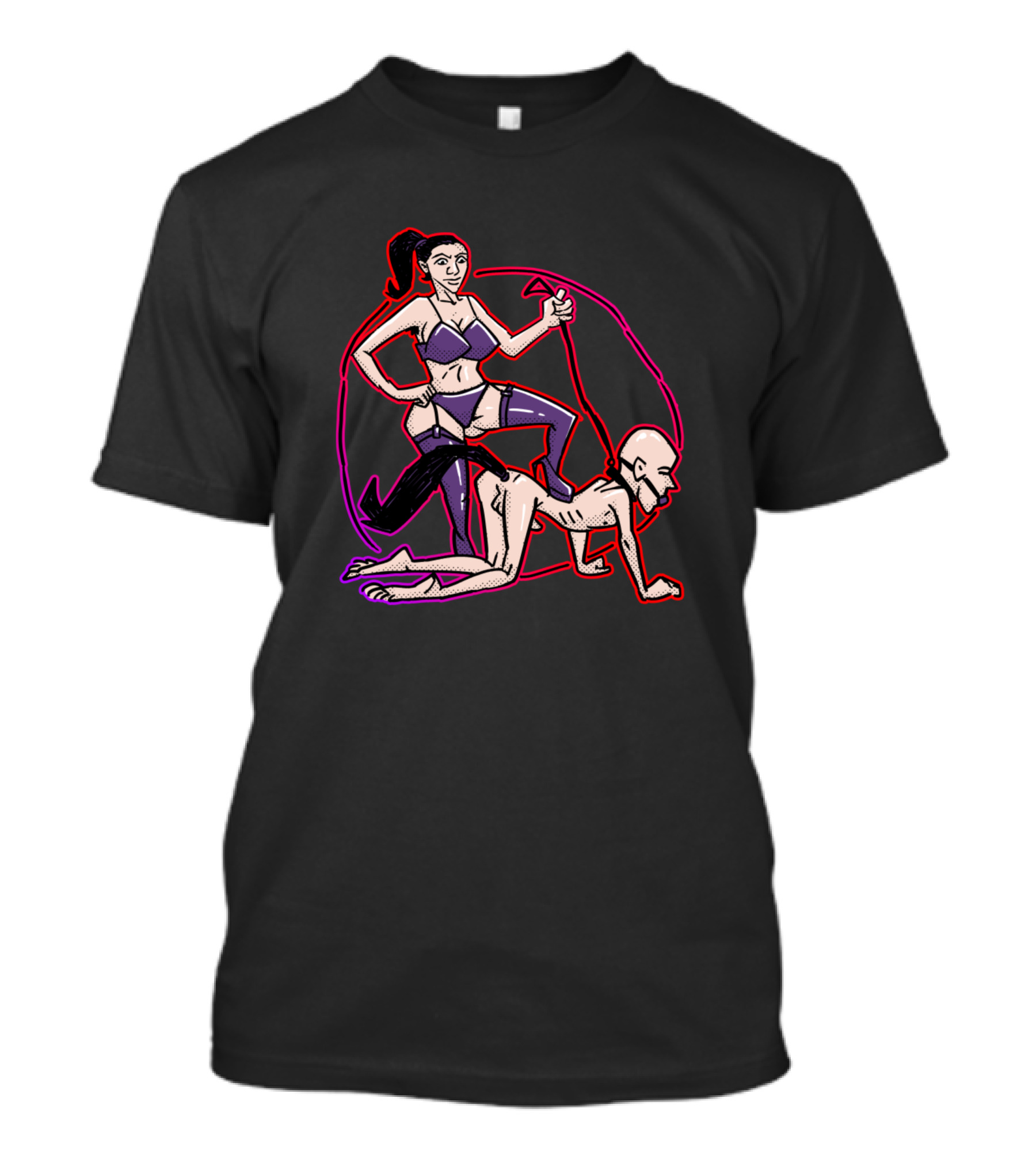 Good Boy With Outline Anime Style Fantasy T-Shirt
