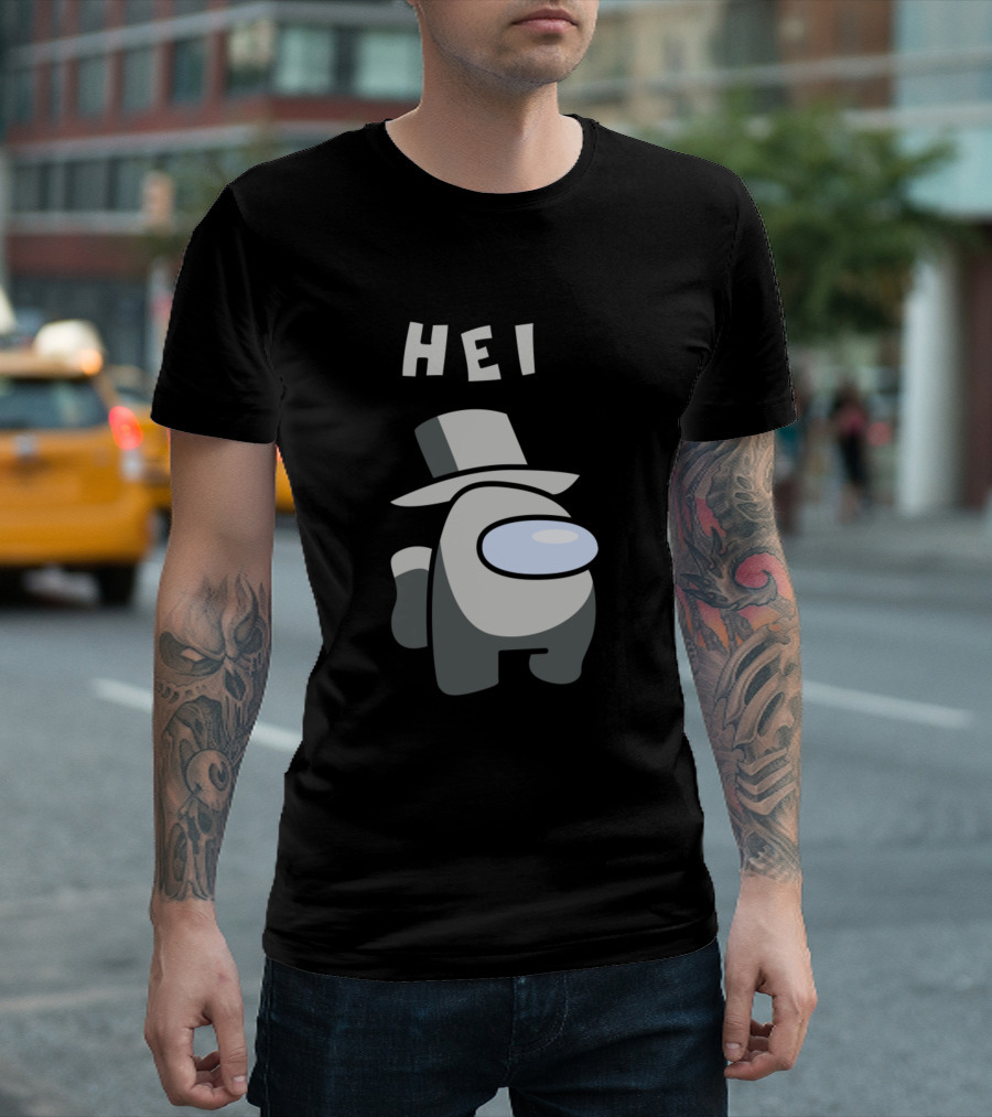 Hei Among Us Character With Top Hat T-Shirt