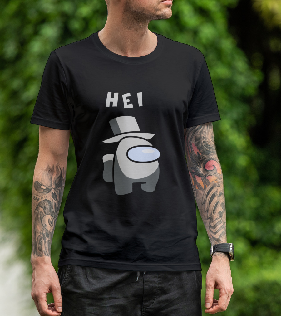 Hei Among Us Character With Top Hat T-Shirt