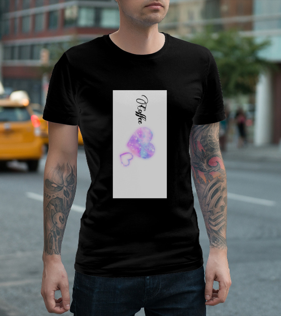 Coffee Heart Galaxy T-Shirt