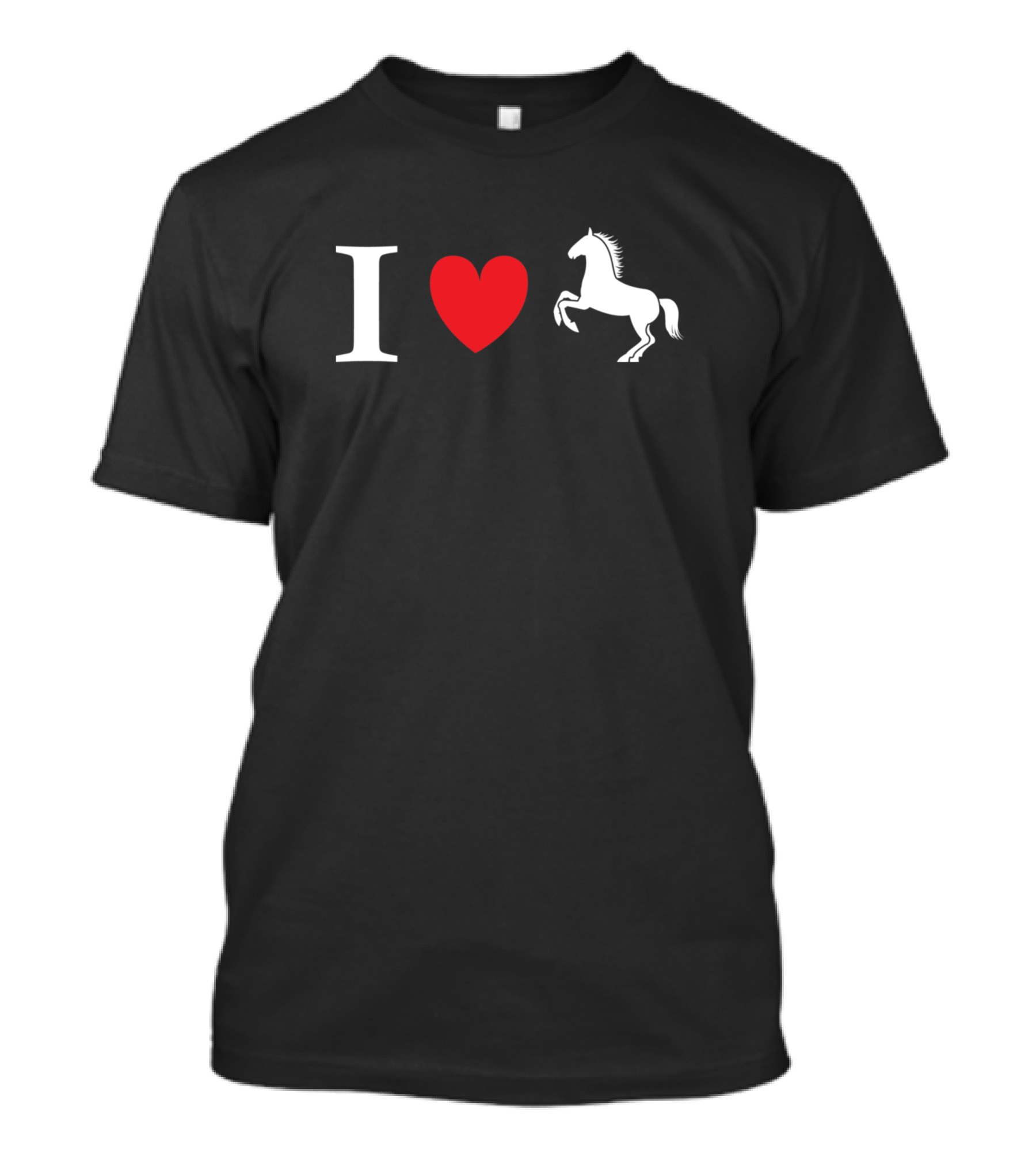 Love Horse Funny Horse Girl Men Horse I Heart Stallion T-Shirt