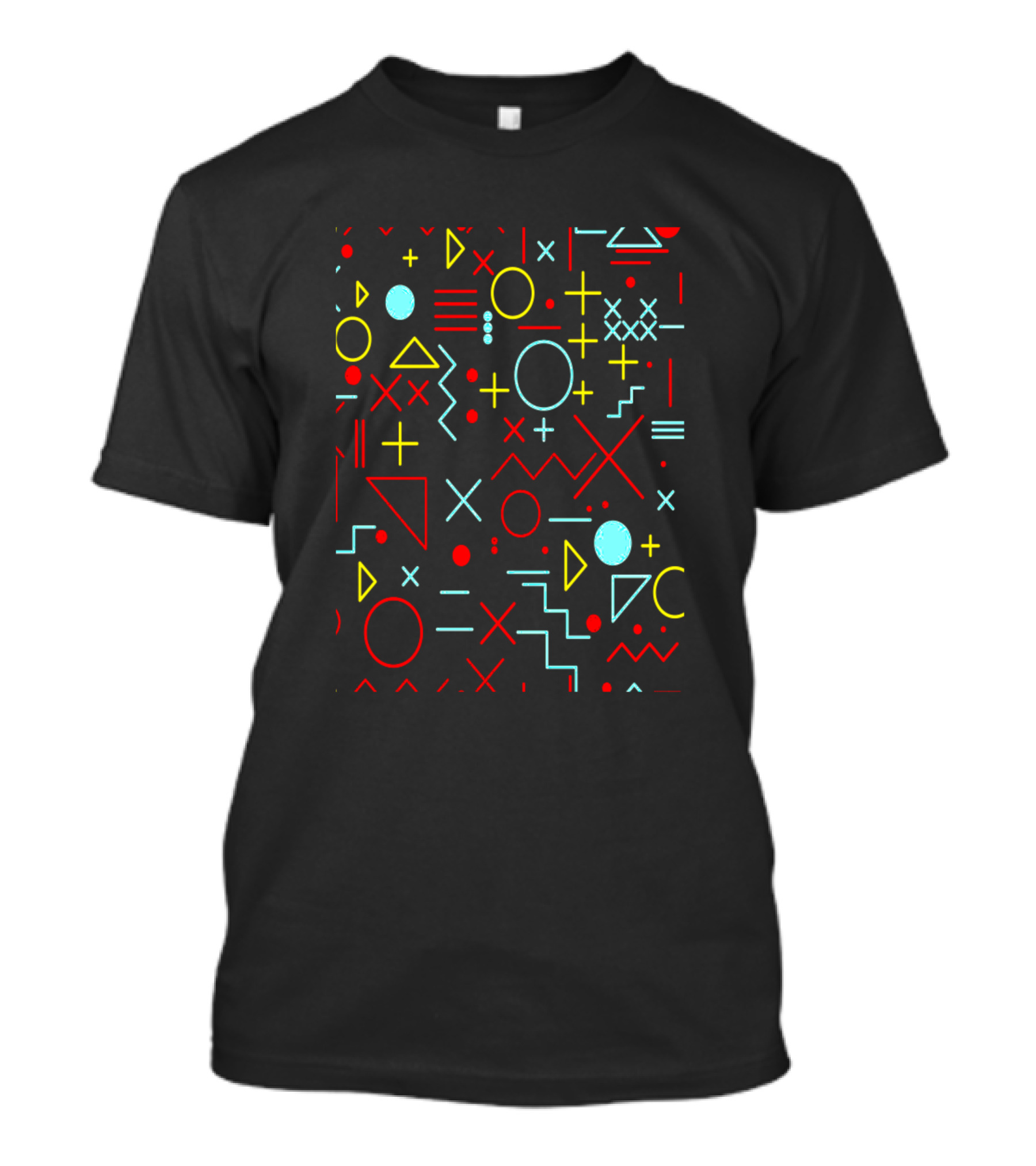 Mathematics Geometry Circles Triangles And Crosses T-Shirt