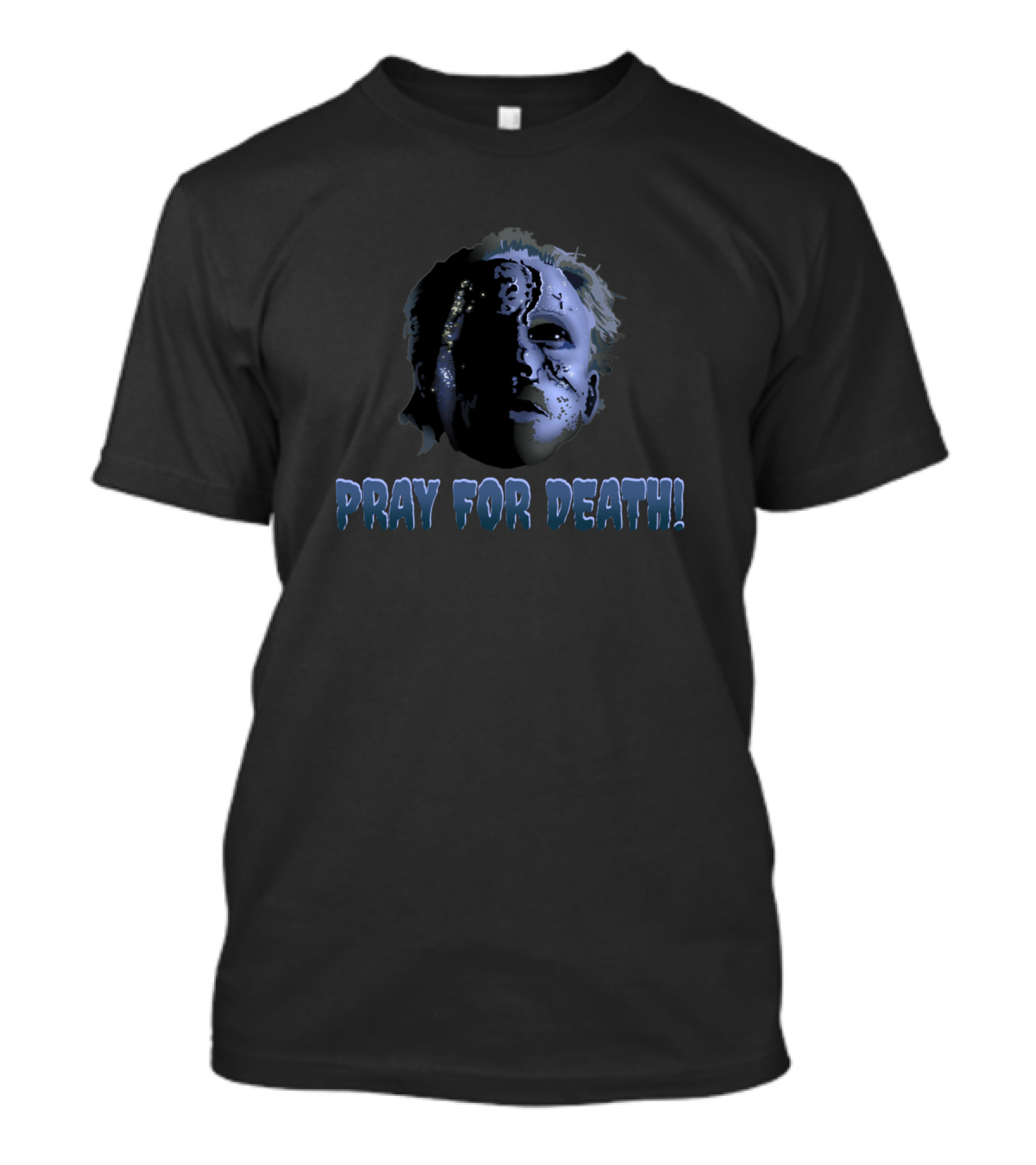 Pray For Death Horror Mask Face T-Shirt