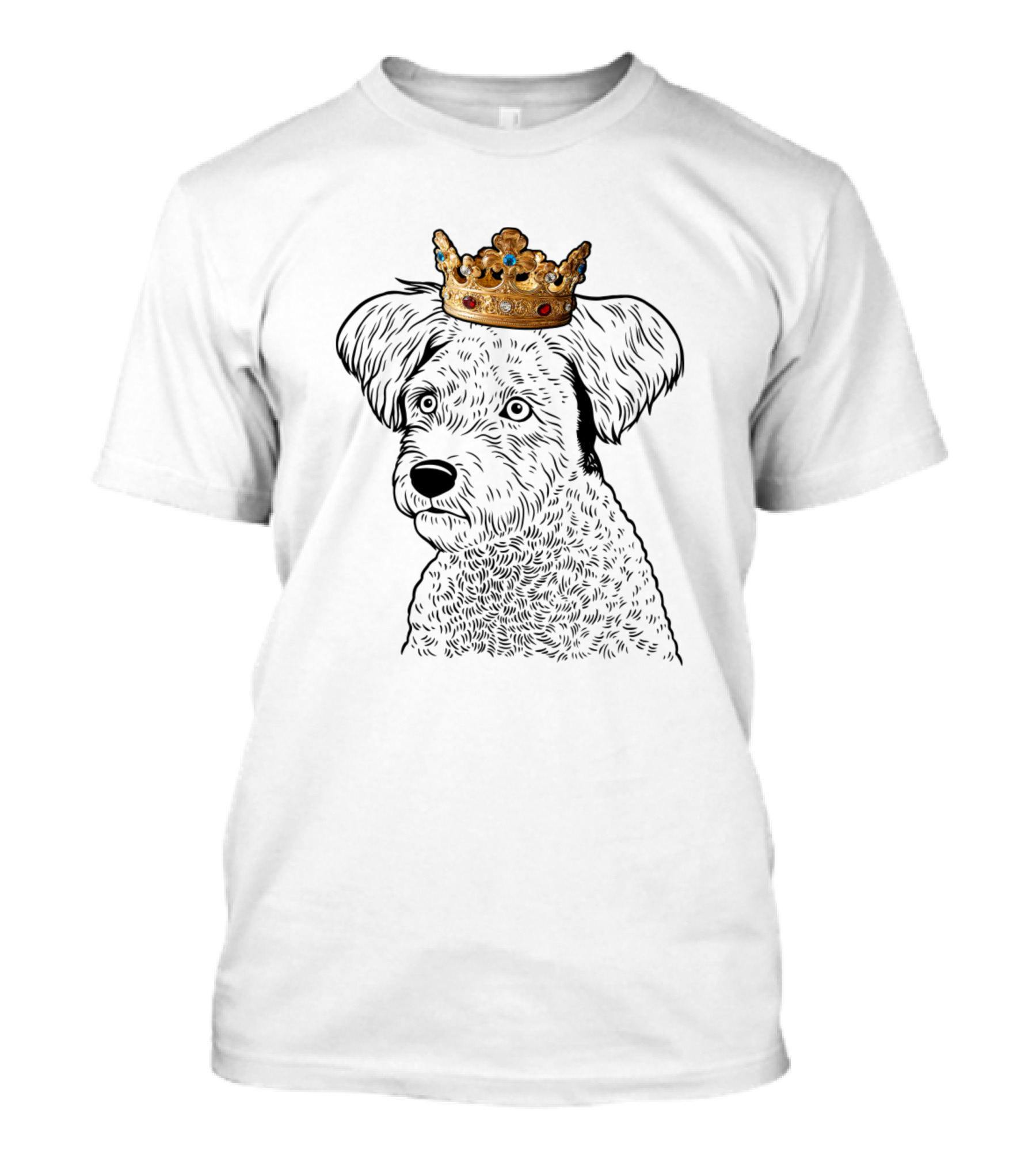 Pumi Dog With Ornate Royal Crown Regal King Queen T-Shirt