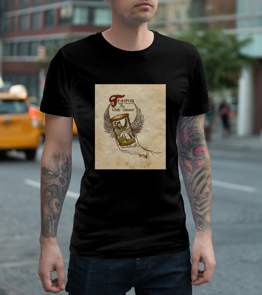 Tempus The Devil's Sorcerer Hourglass Wings T-Shirt